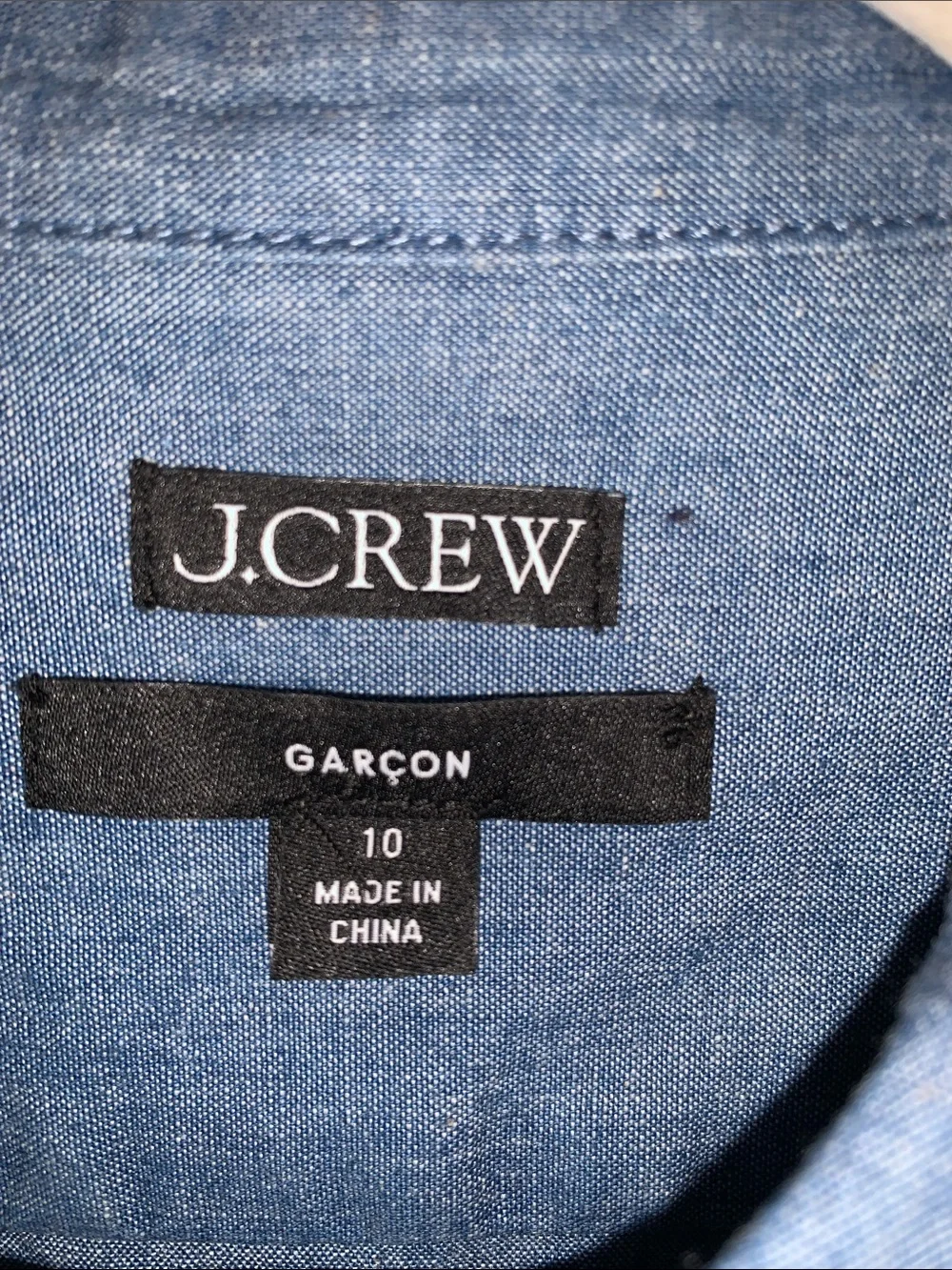 J. Crew Light Blue Chambray Button-Down Shirt